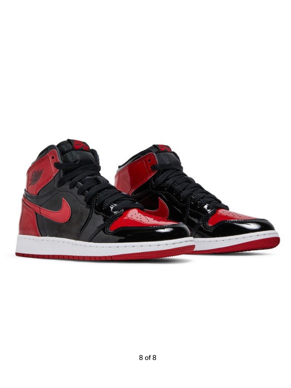Air Jordan Retro 1 High OG GS Black and Red “Patent Bred”